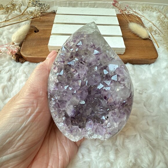Gorgeous Amethyst Flame | Amethyst Crystal Cluster - Picture 2 of 9